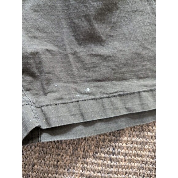 Bylt Cargo Shorts Mens XL Green Ripstop Weekender Drawstring W/ Small Stains - Picture 3 of 6